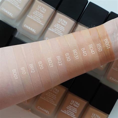 chanel ultra le teint swatches|chanel ultra le teint fluide.